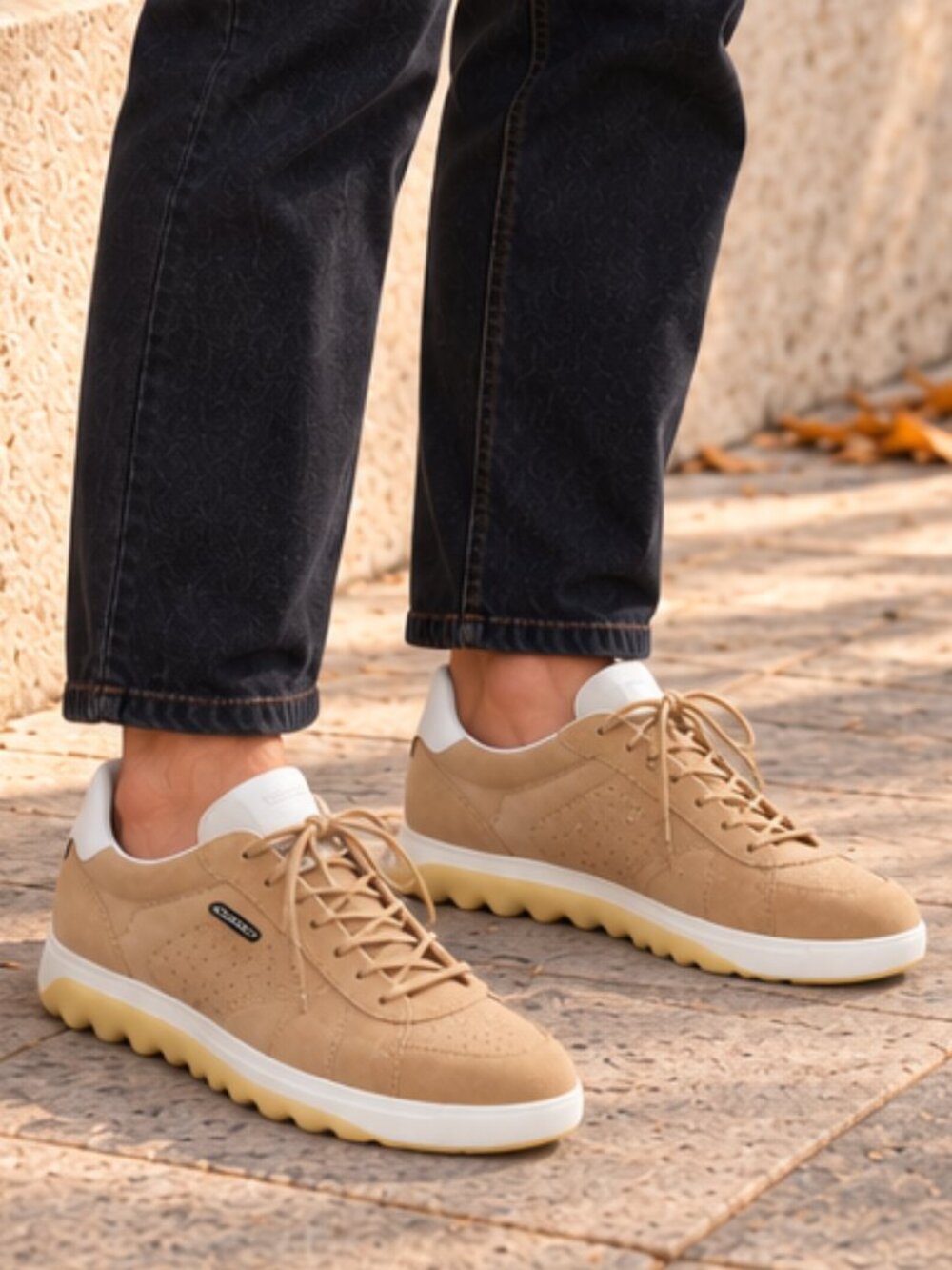 Geox Respira Tan Suede Leather Sneakers Men’s US 11 EU 44